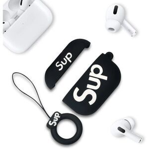 Apple AirPods Pro (Gen 1&2) Case/Cover - Black Sup Silicone Airpods Pro Cover